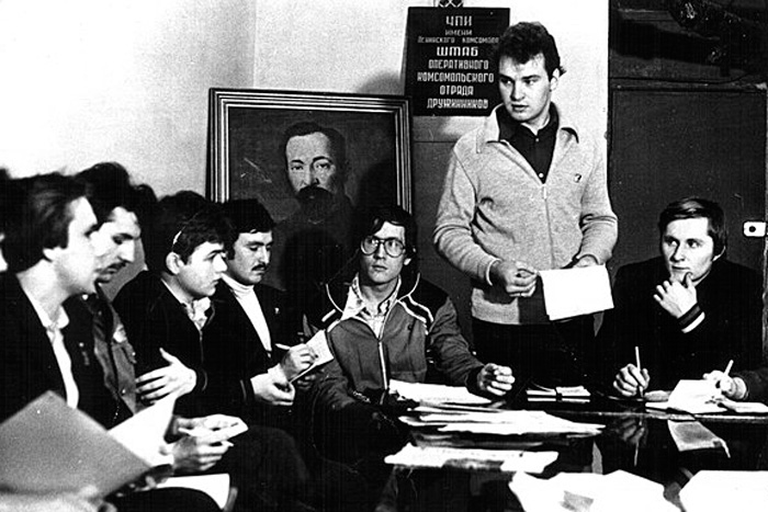 Заседание штаба ОКО, начало 1980-х